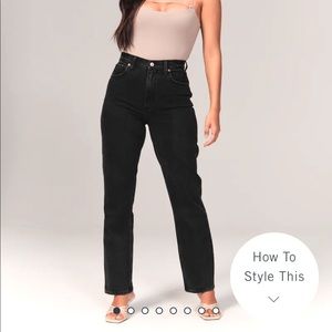 Abercrombie and Fitch Curve Love 90s Straight Jean in 27Long